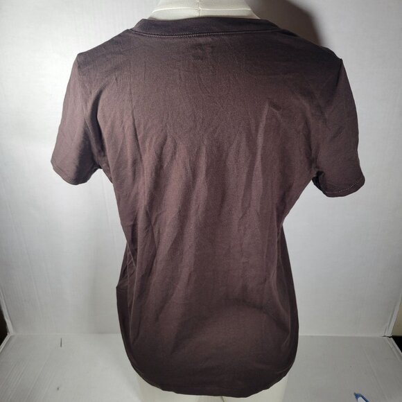 NWT Madewell Women Northside Vintage Casual Everyday Brown Cotton T-Shirt Size S - Picture 5 of 10